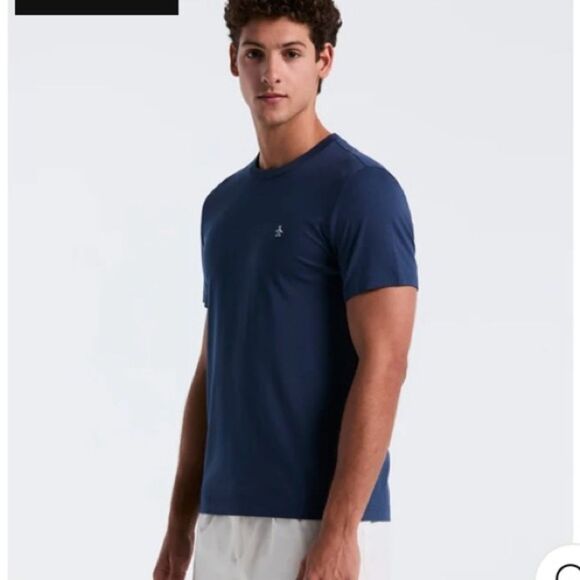 #136 ORIGINAL PENGUIN Navy Tee Shirt - Picture 1 of 8